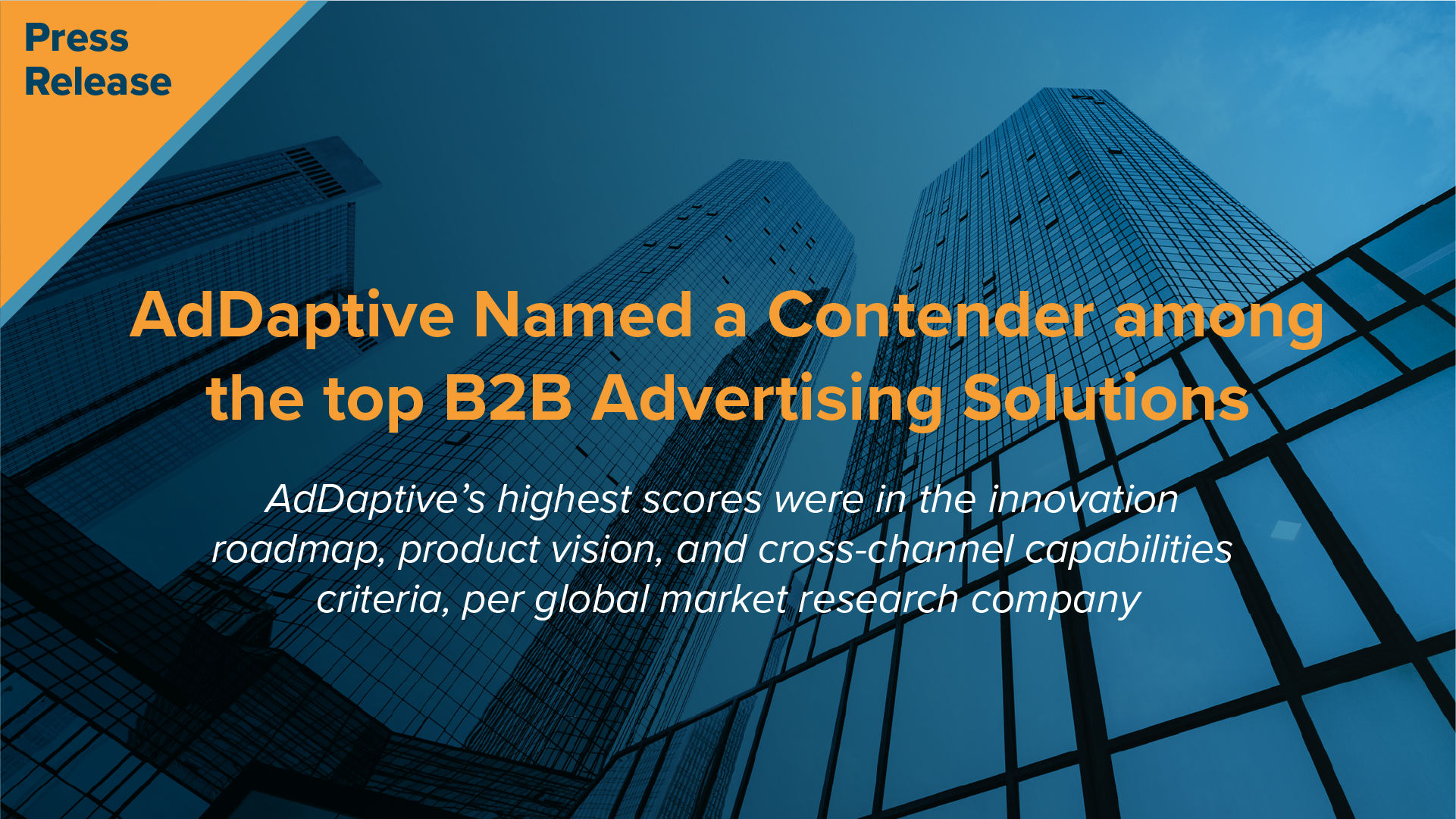 [PRESS RELEASE] AdDaptive Named a Contender among the top B2B Advertising Solutions