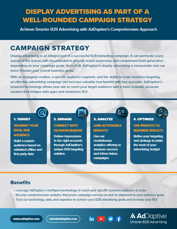 AdDaptive Display Advertising one sheet 2022 thumbnail