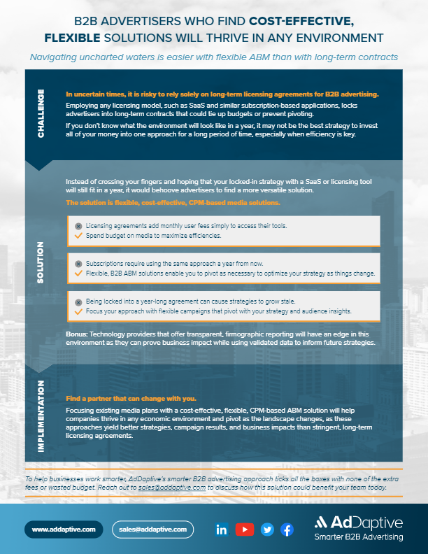 AdDaptive Flexible ABM one sheet thumbnail