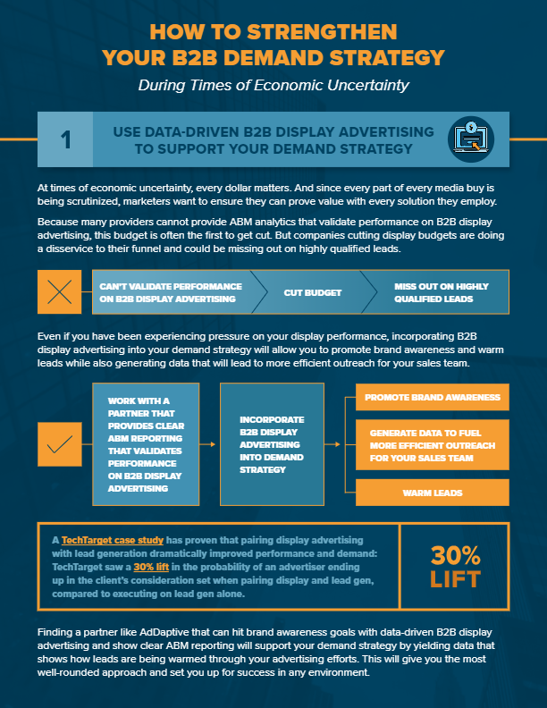 AdDaptive Strengthen Your B2B Demand Strategy four pager thumbnail